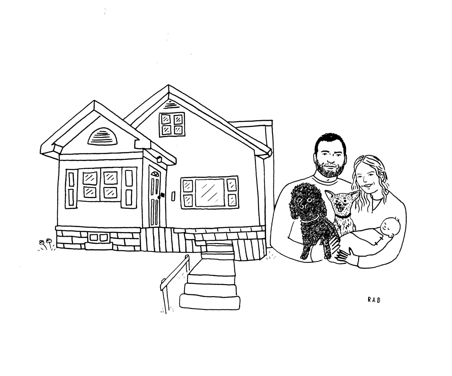 Custom House + Couple/ Family Portrait