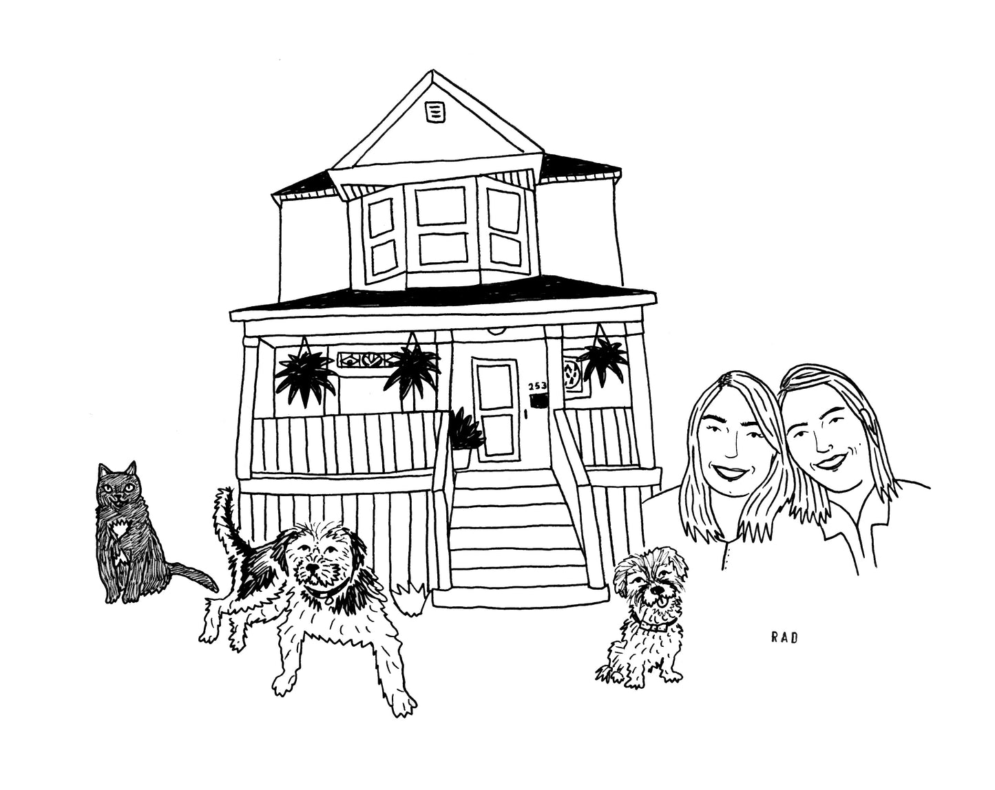 Custom House + Couple/ Family Portrait