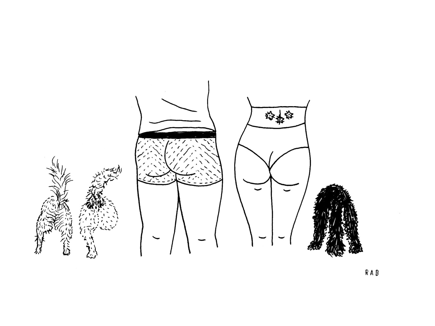 Five Custom Booty Portrait (People and/or Pets)