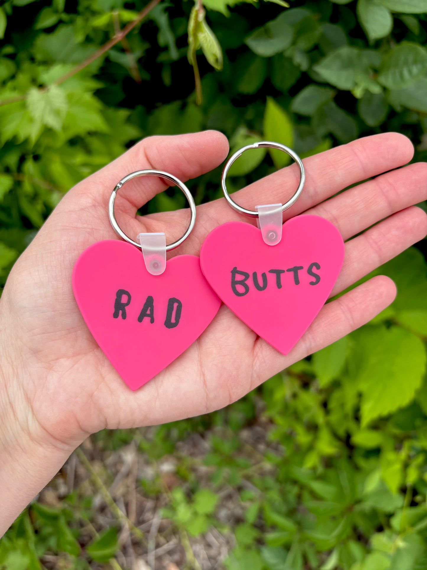 I Heart Butts Keychain