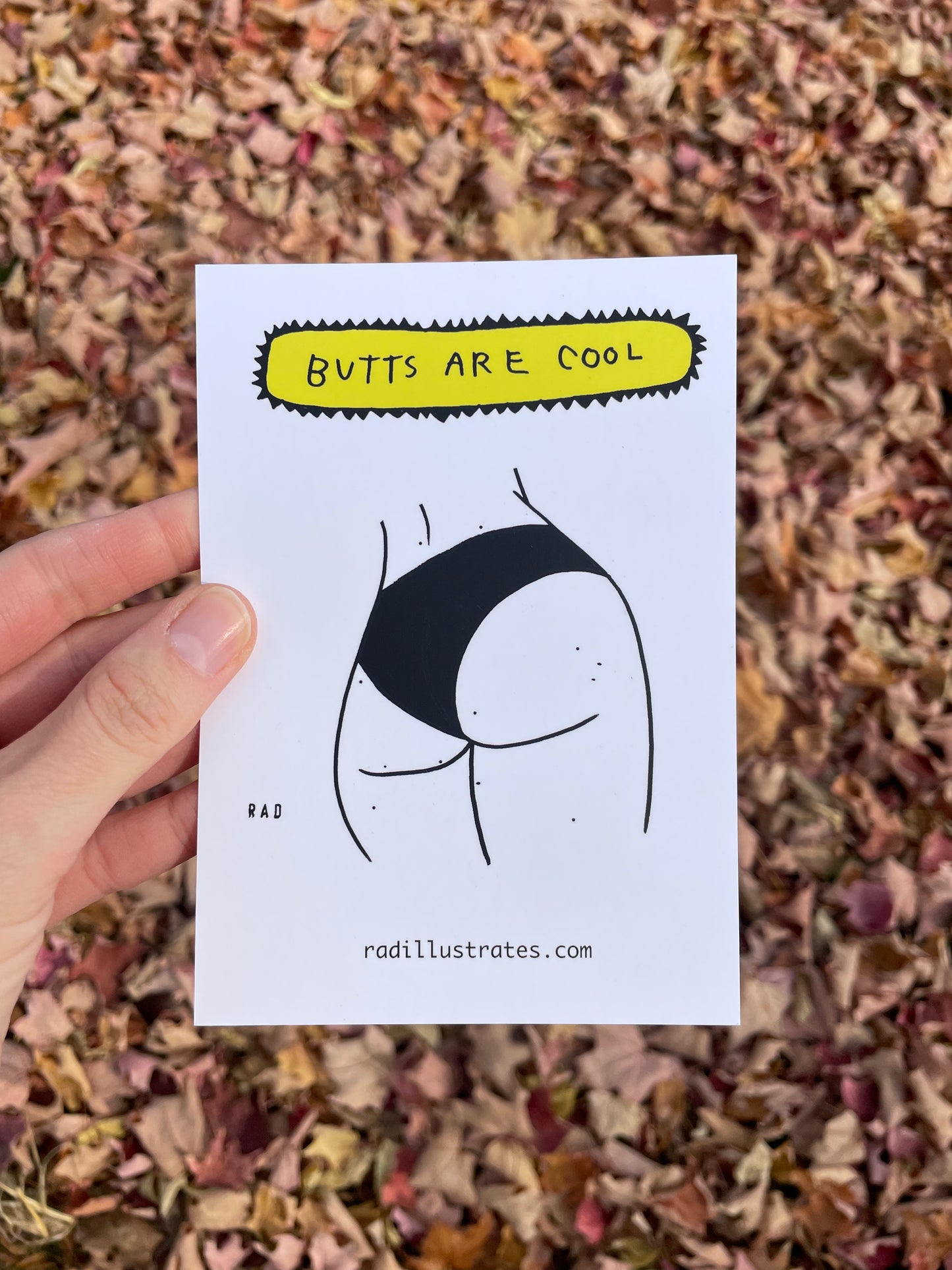 Butts Are Cool Postcard