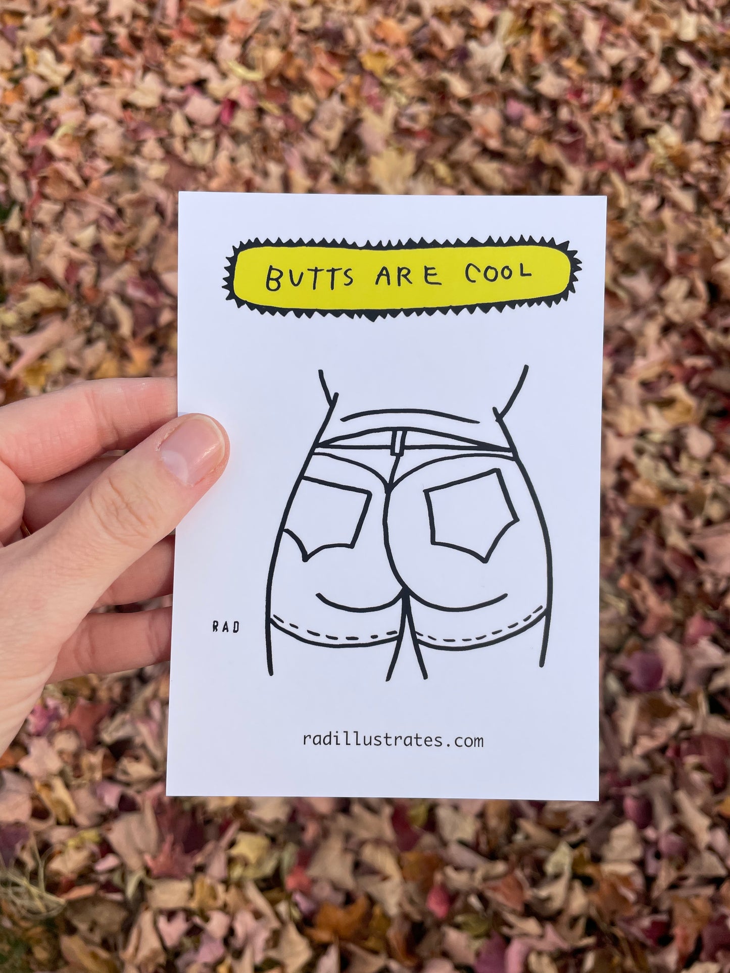 Butts Are Cool Postcard