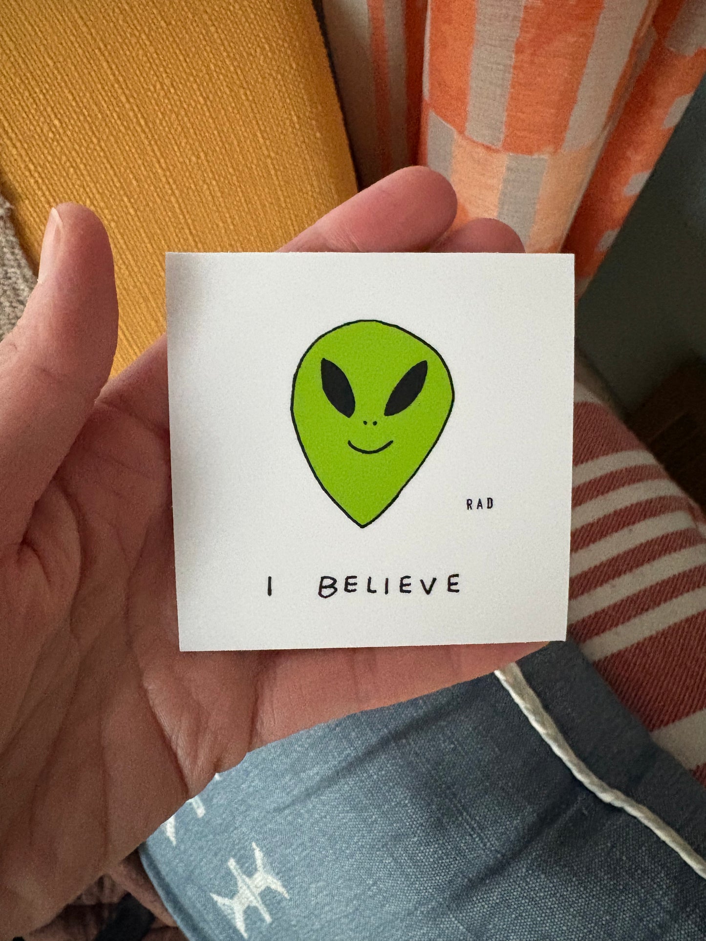 I Believe Aliens Sticker