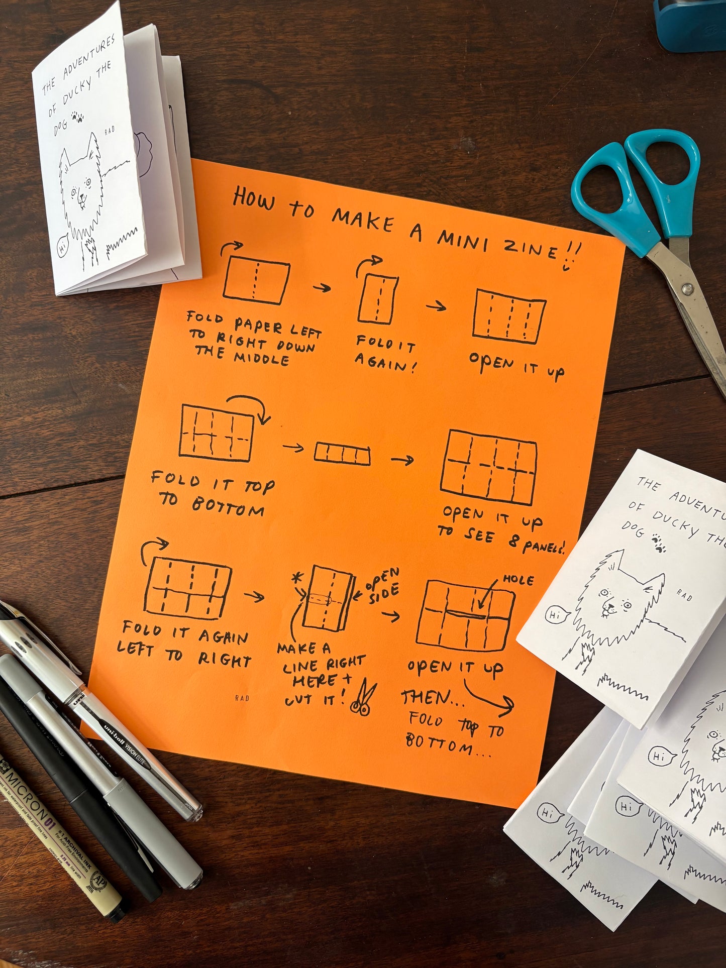 The Adventures of Ducky the Dog Mini Zine