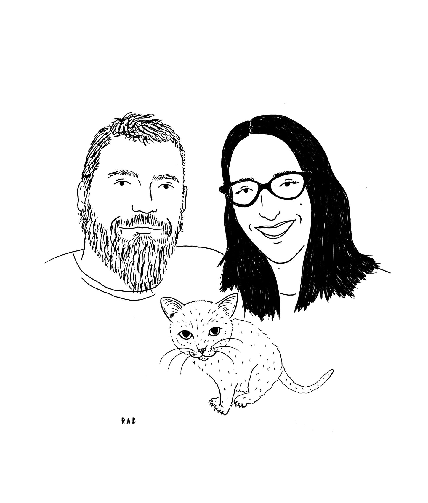 Custom Family Portrait (up to 5 individuals including pets)