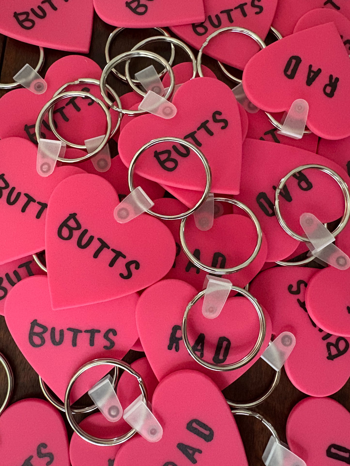 I Heart Butts Keychain