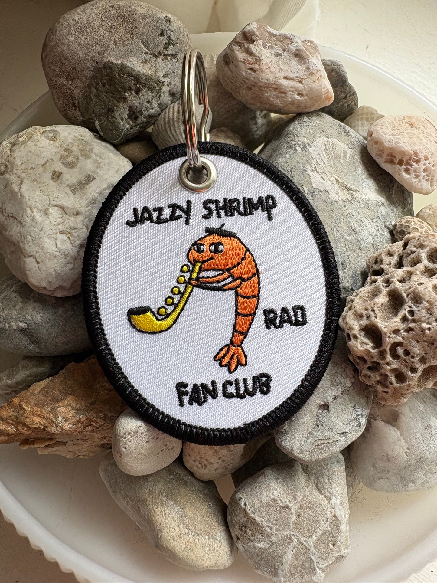 Jazzy Shrimp Fan Club Keychain