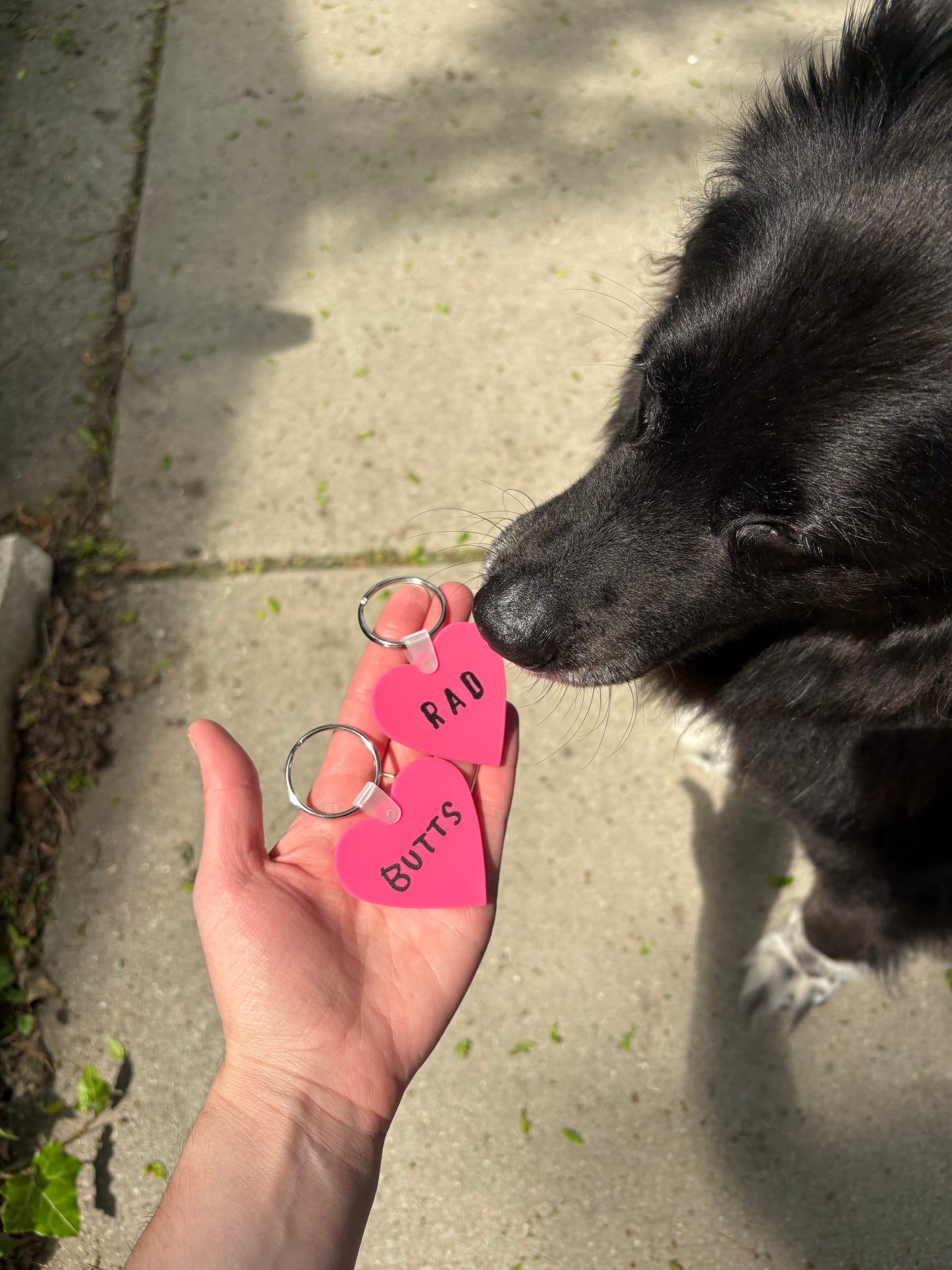 I Heart Butts Keychain