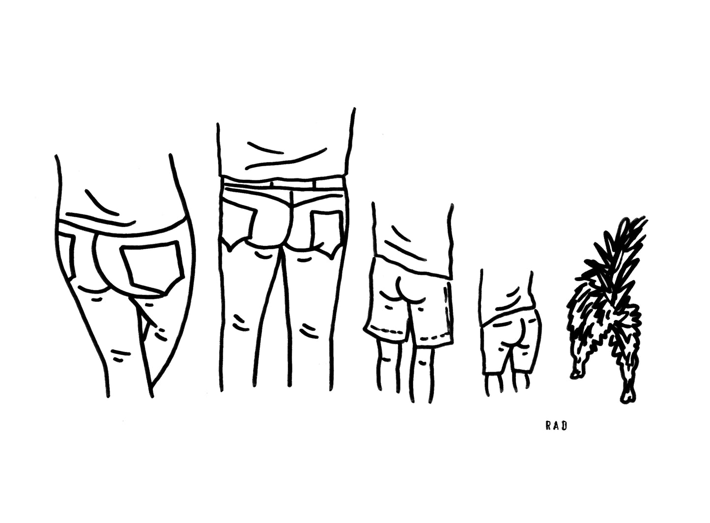 Five Custom Booty Portrait (People and/or Pets)