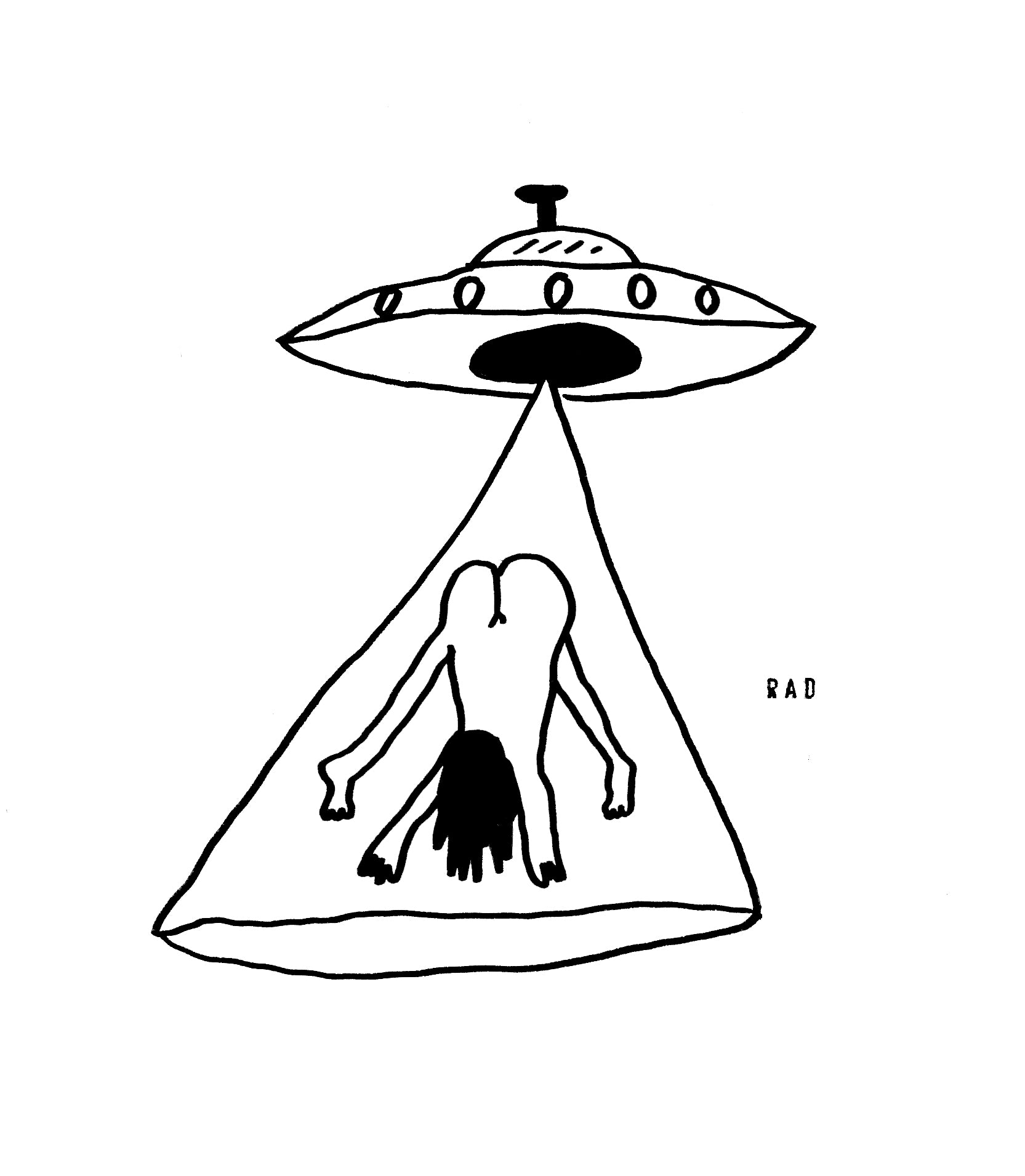 ufo abduction drawing
