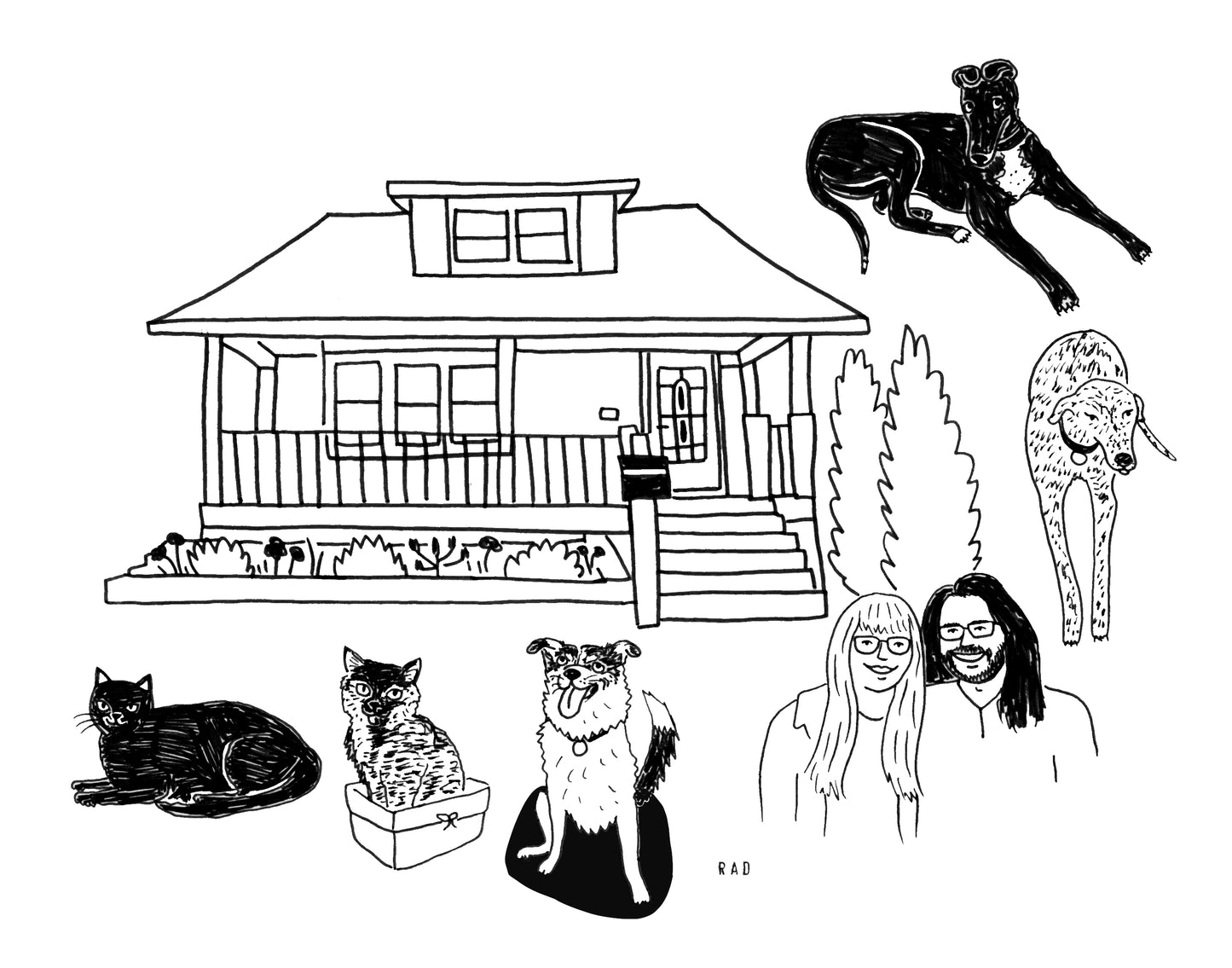 Custom House + Couple/ Family Portrait
