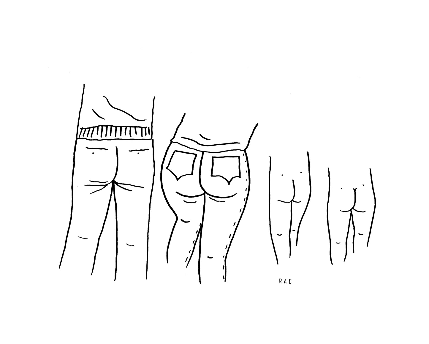 Four Custom Booty Portrait (People and/or Pets)
