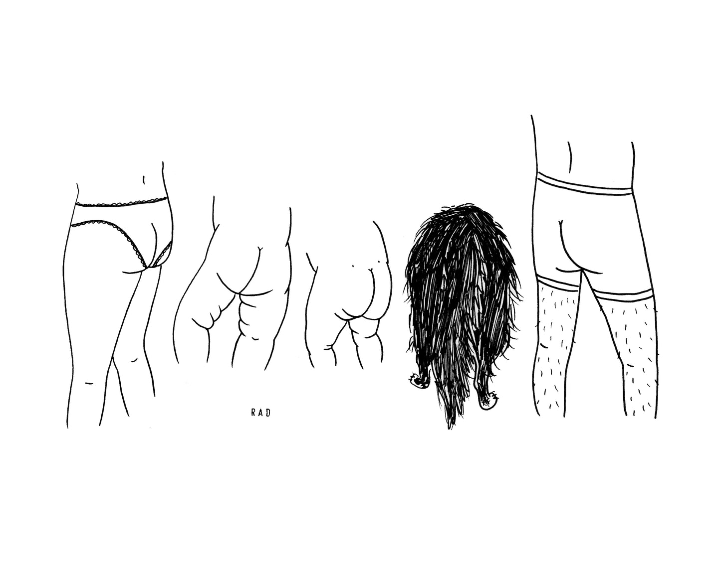 Five Custom Booty Portrait (People and/or Pets)