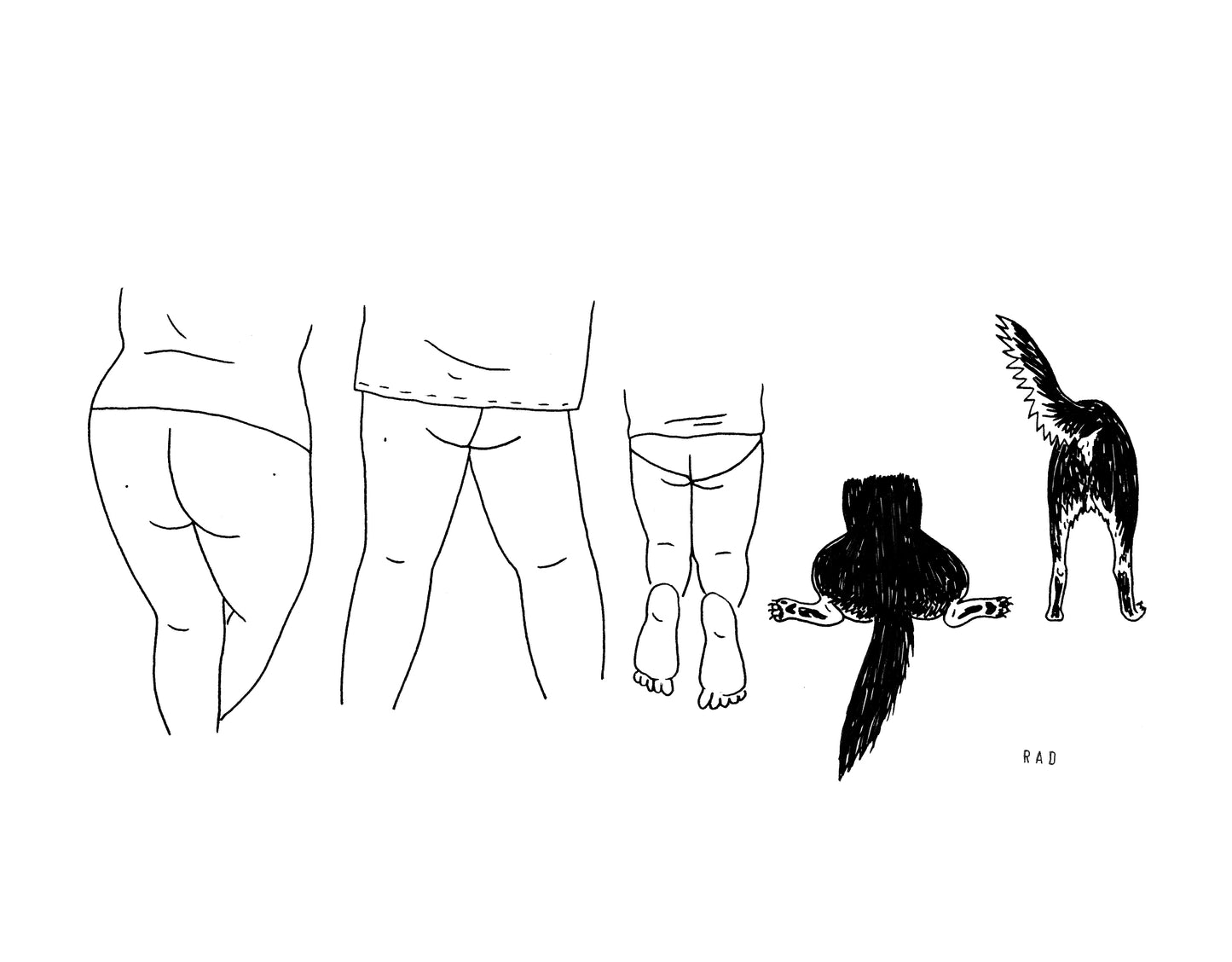 Five Custom Booty Portrait (People and/or Pets)
