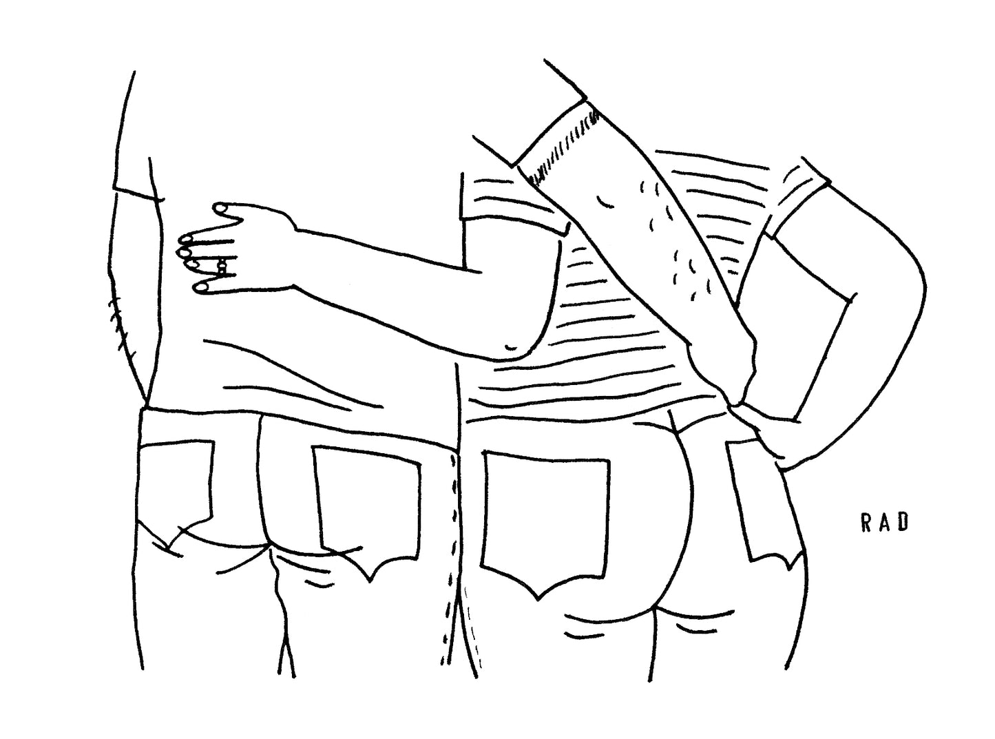 Double Custom Booty Portrait (People and/or Pets)