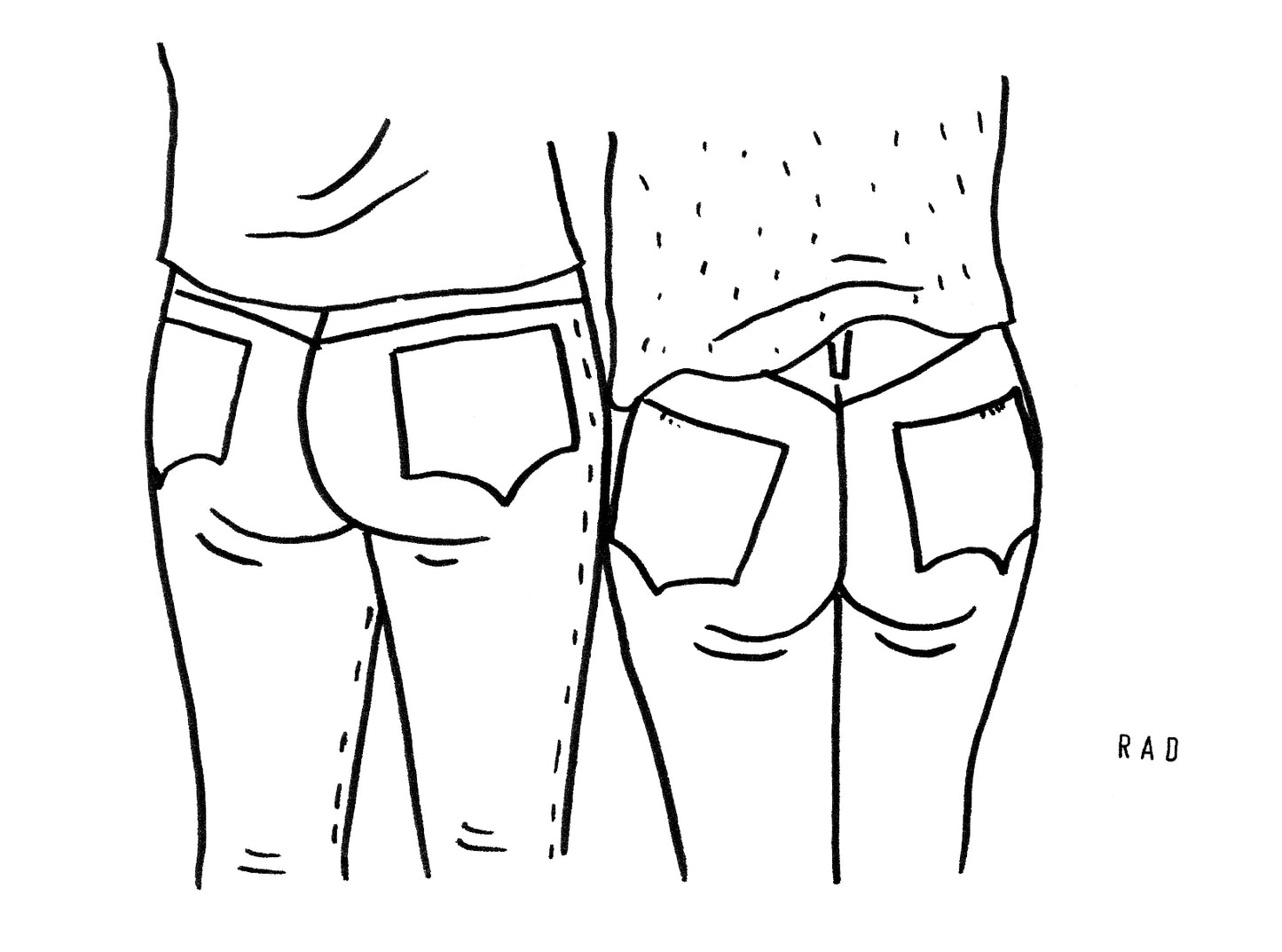 Double Custom Booty Portrait (People and/or Pets)