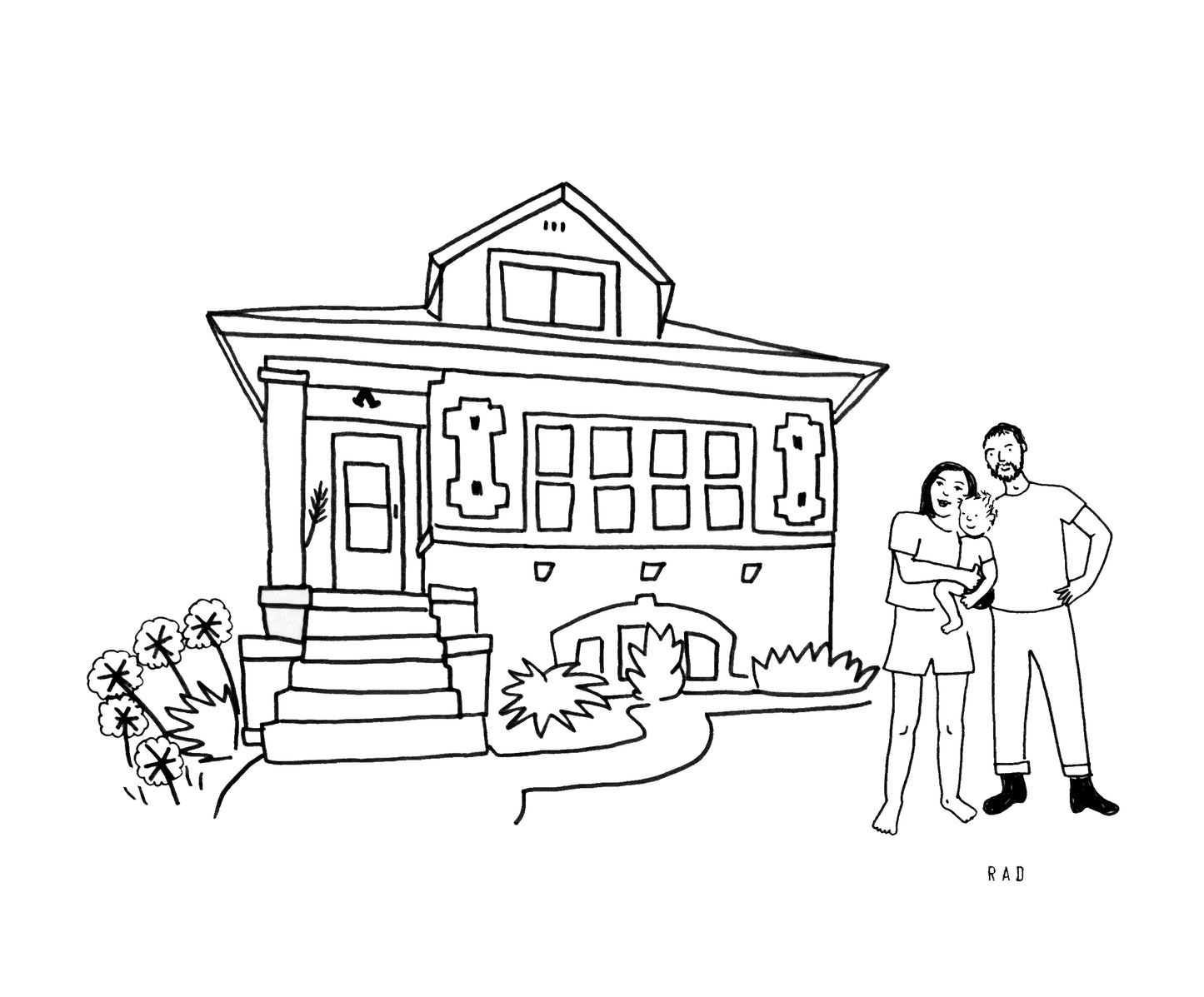 Custom House + Couple/ Family Portrait