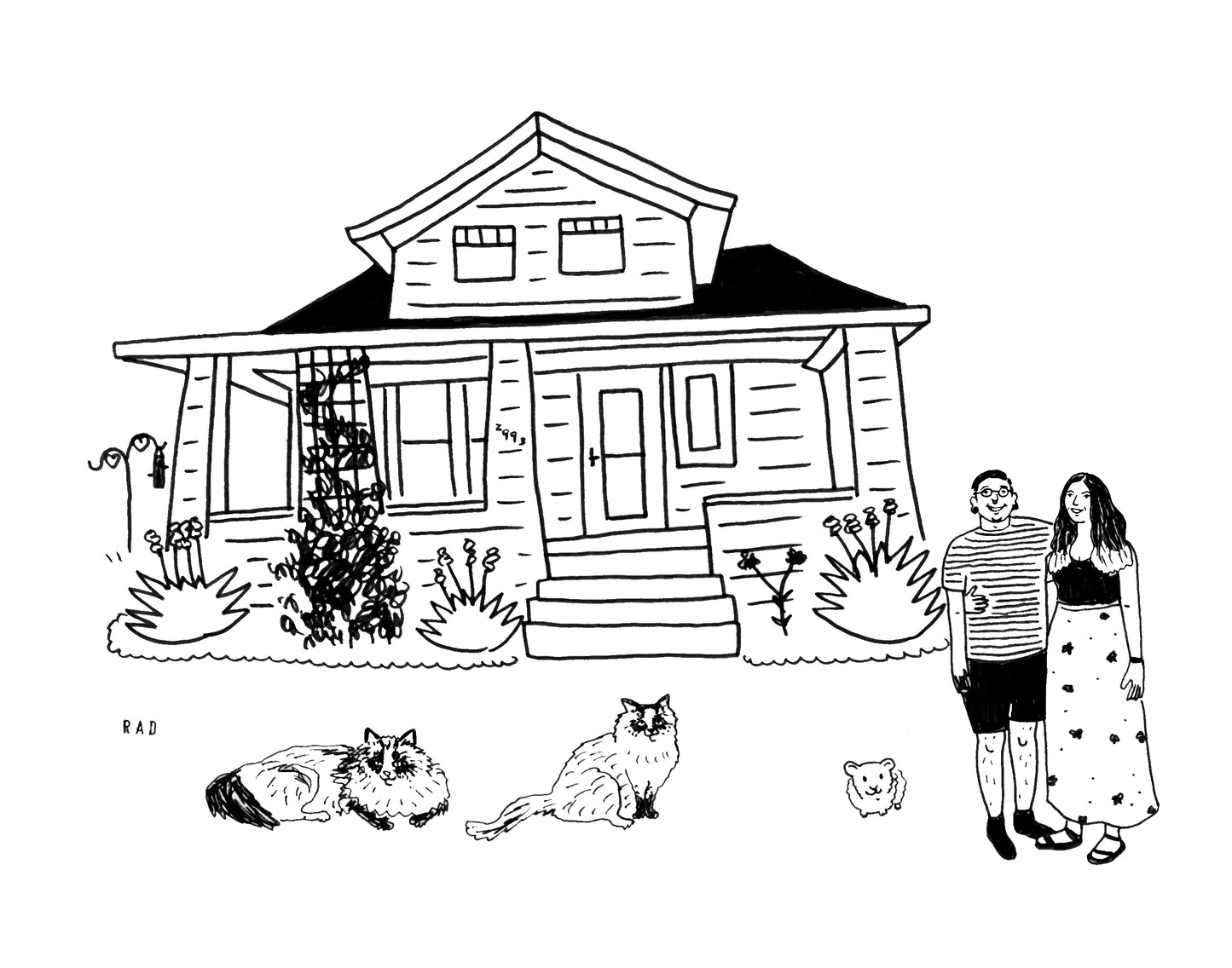 Custom House + Couple/ Family Portrait