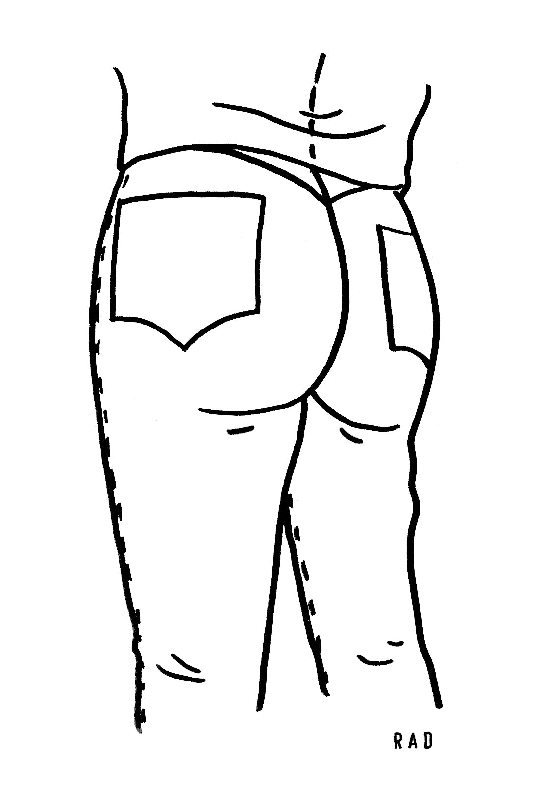 One Custom Booty Portrait (Person or Pet)