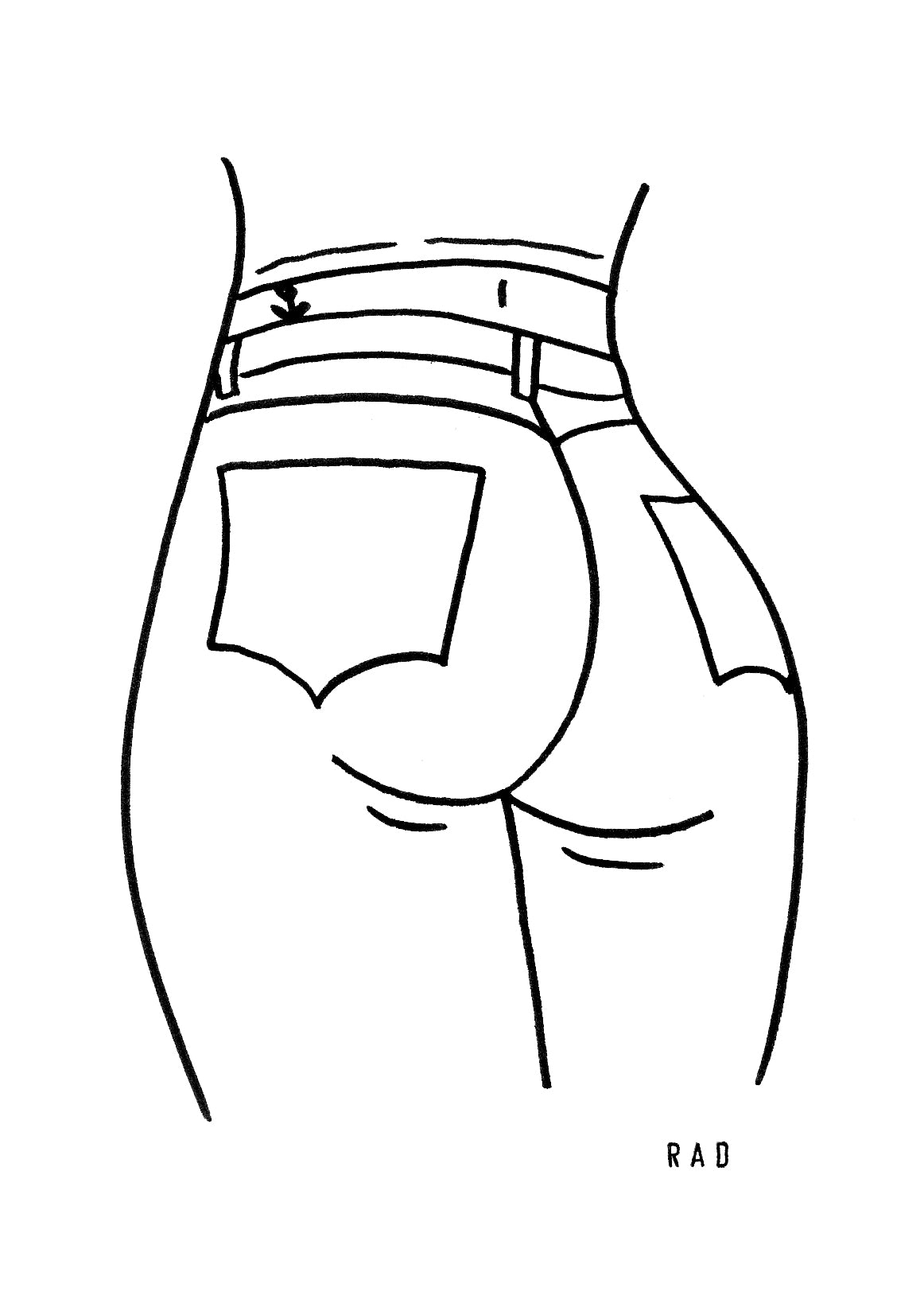 One Custom Booty Portrait (Person or Pet)