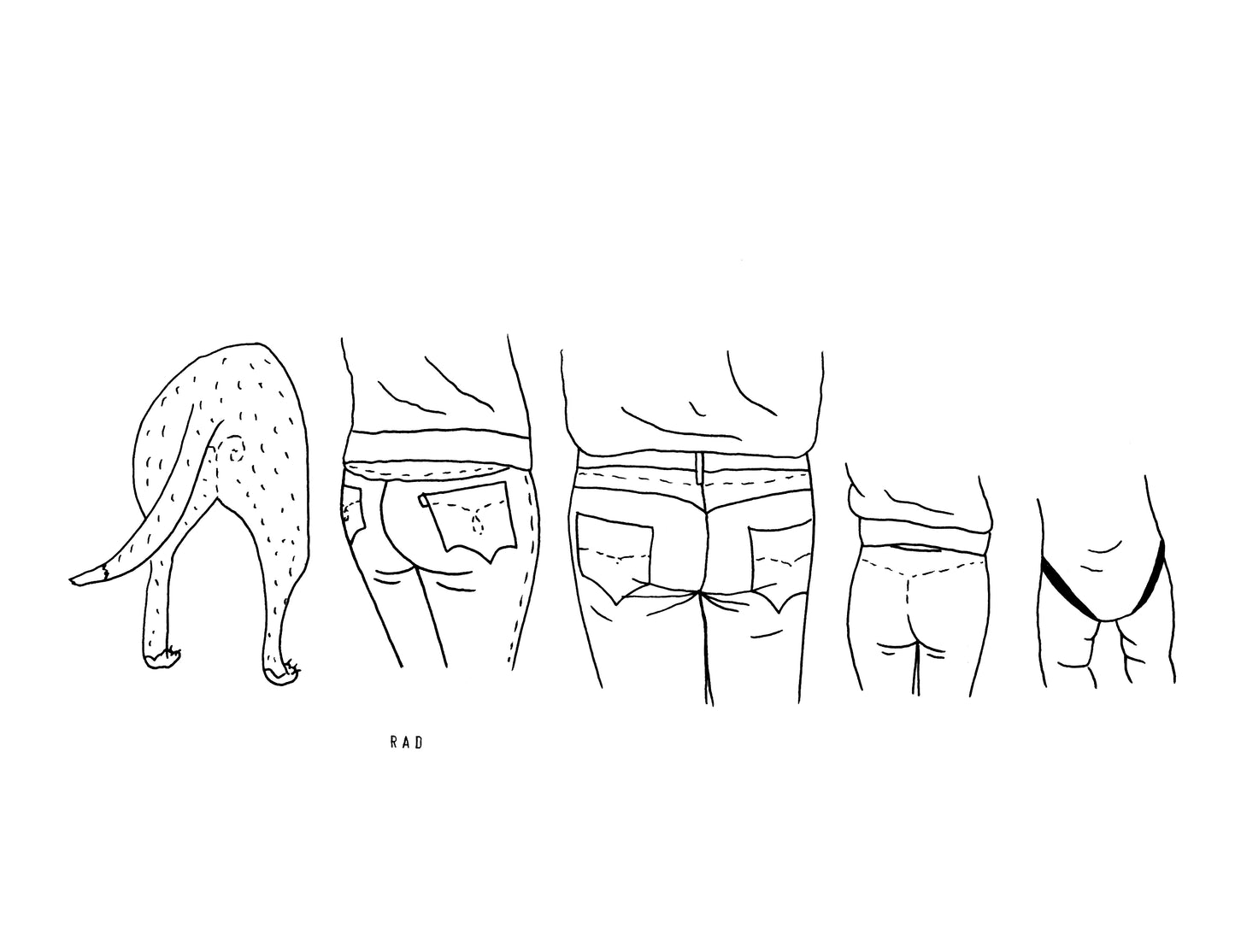 Five Custom Booty Portrait (People and/or Pets)