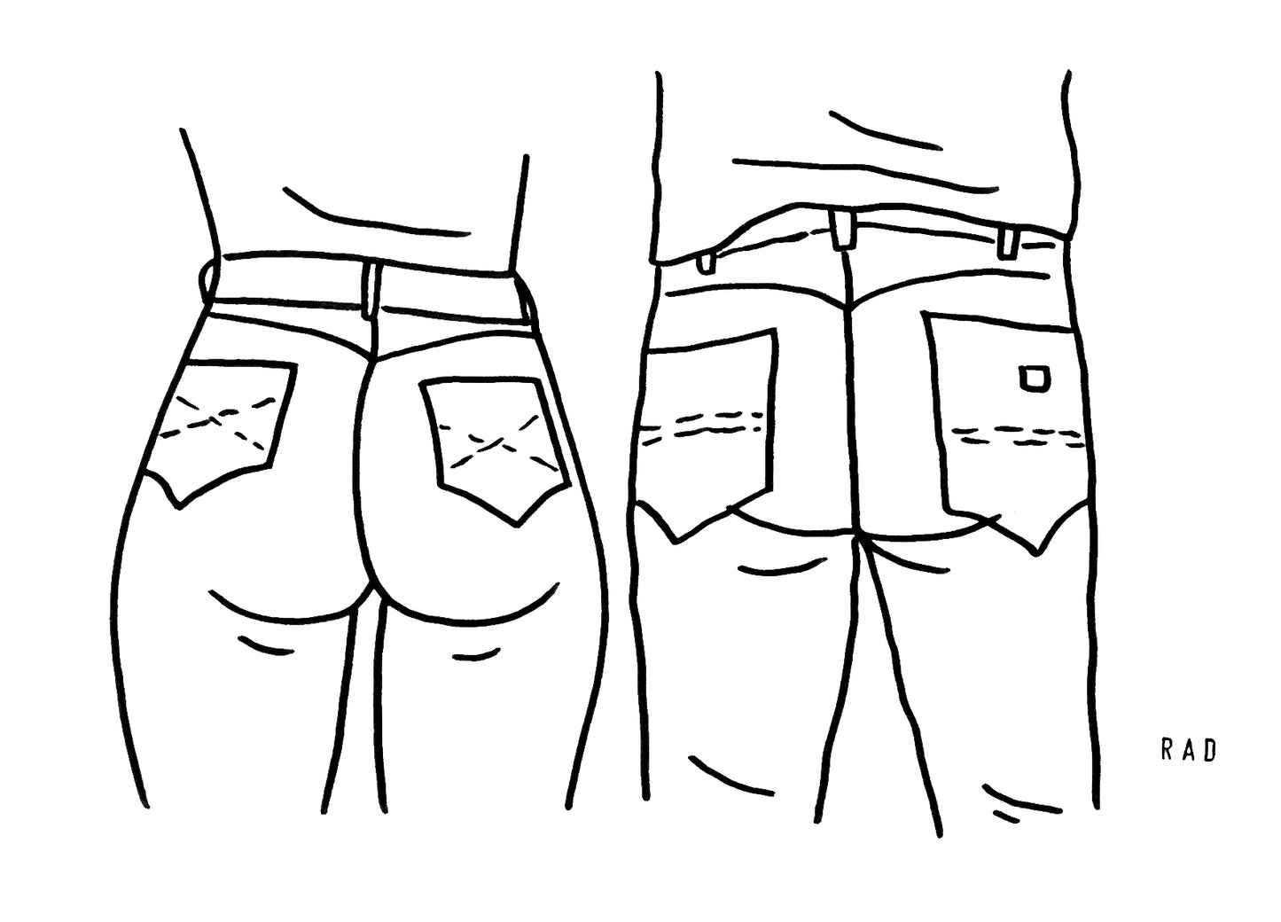 Double Custom Booty Portrait (People and/or Pets)