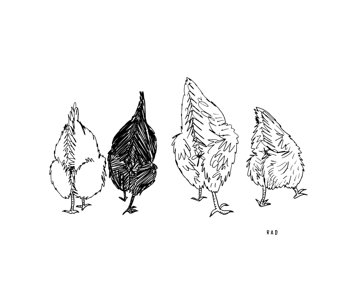 Four Custom Booty Portrait (People and/or Pets)