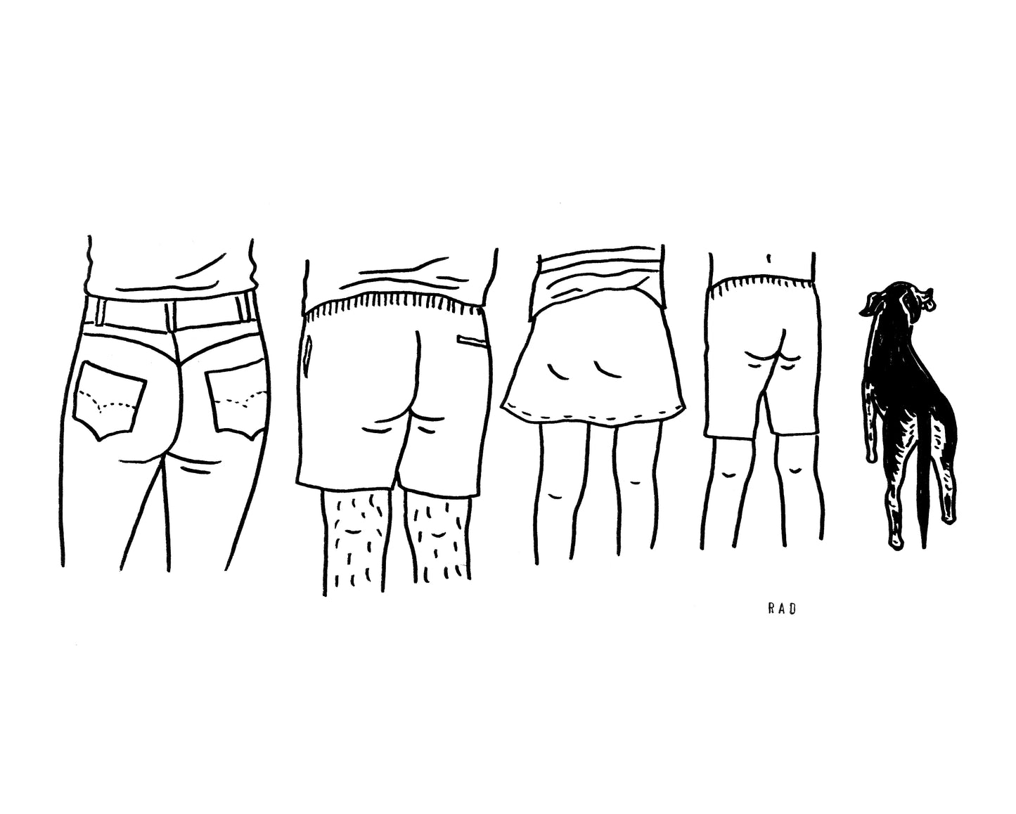 Five Custom Booty Portrait (People and/or Pets)