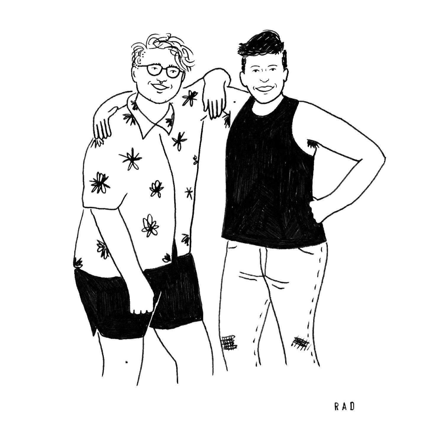 Custom Couple Portrait (2 people or individuals)