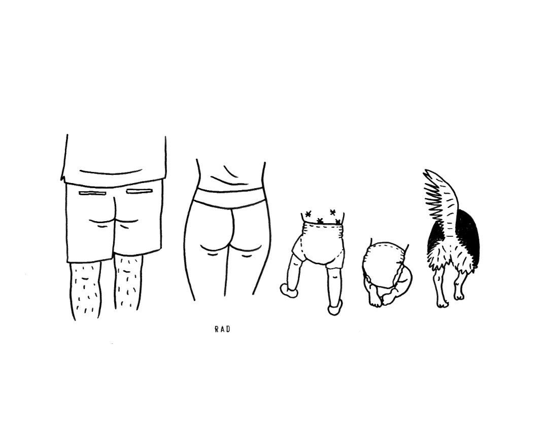 Five Custom Booty Portrait (People and/or Pets)
