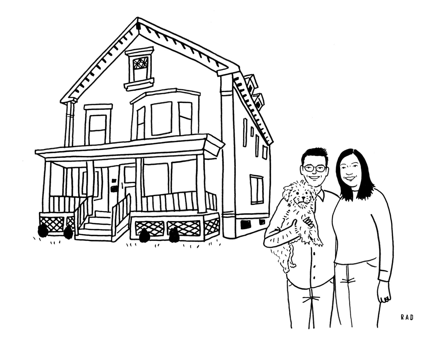 Custom House + Couple/ Family Portrait