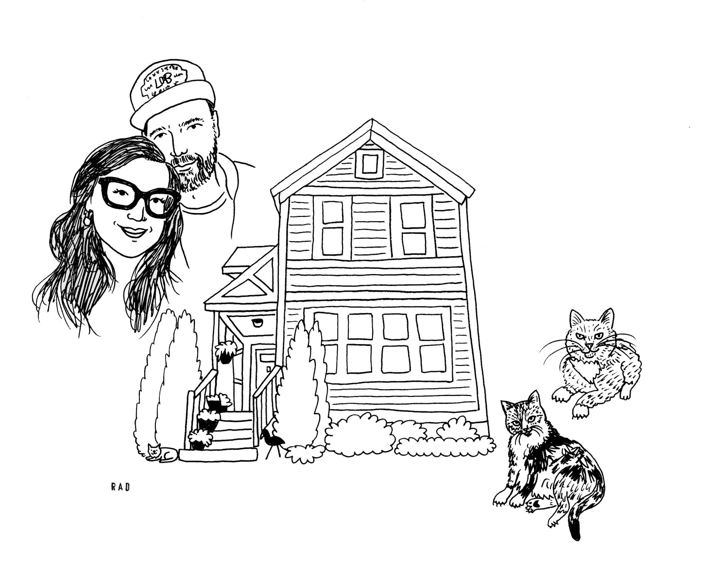 Custom House + Couple/ Family Portrait