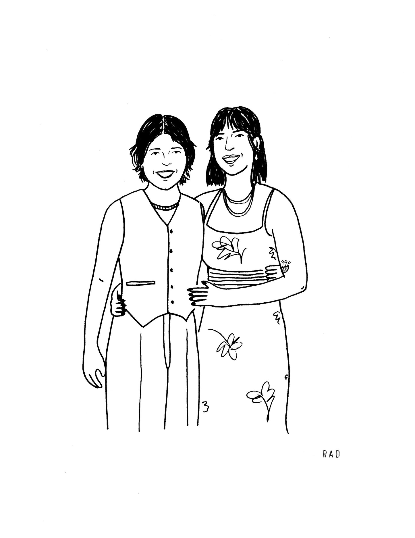 Custom Couple Portrait (2 people or individuals)