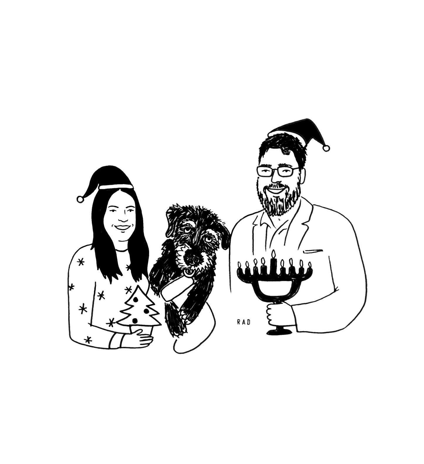 Custom Greeting Card Illustration (Digital File Only)