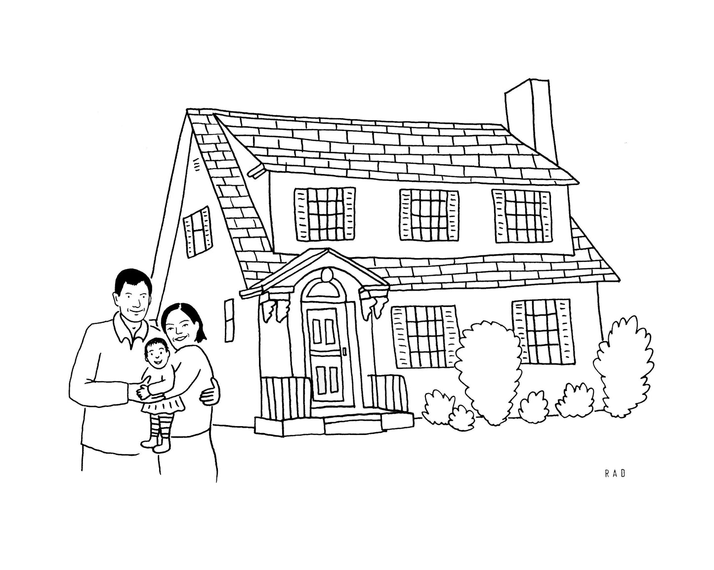 Custom House + Couple/ Family Portrait