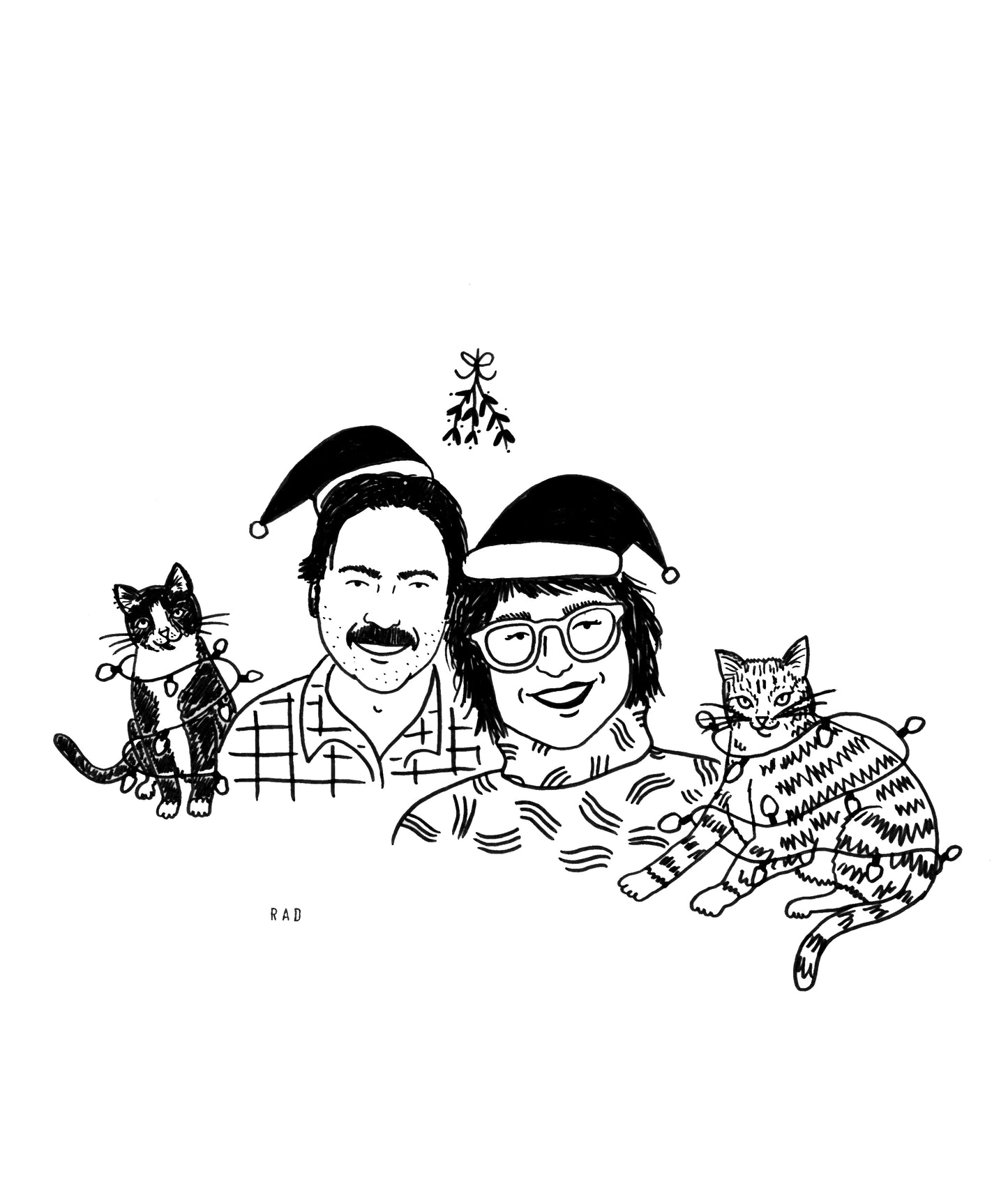 Custom Greeting Card Illustration (Digital File Only)