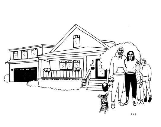 Custom House + Couple/ Family Portrait