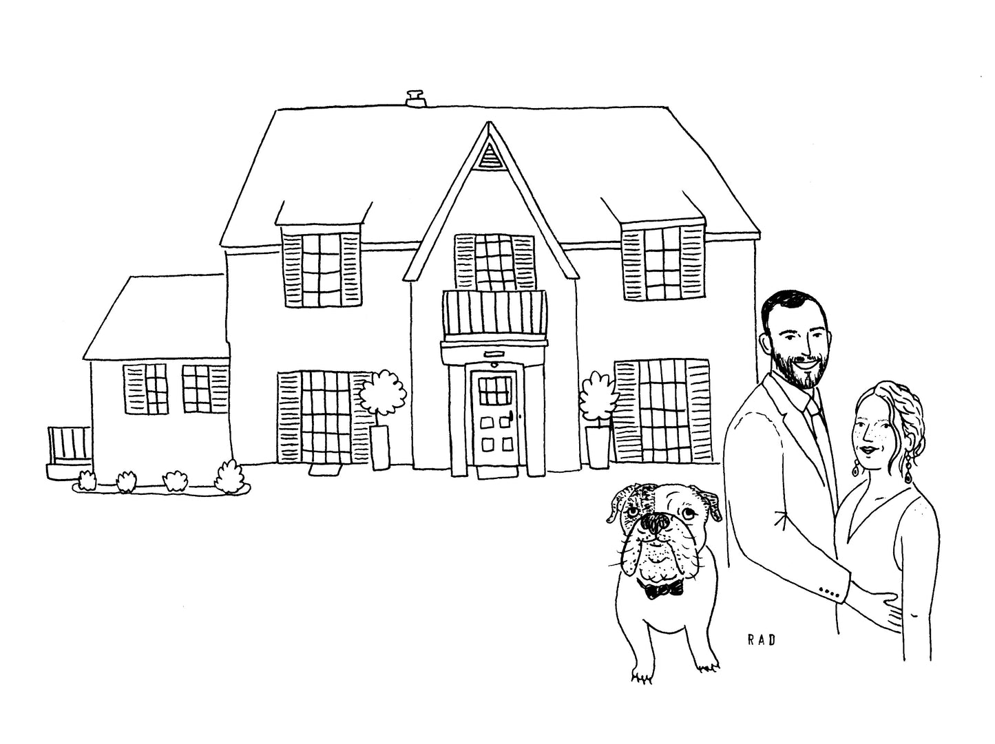 Custom House + Couple/ Family Portrait