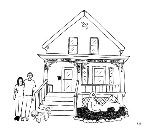 Custom House + Couple/ Family Portrait