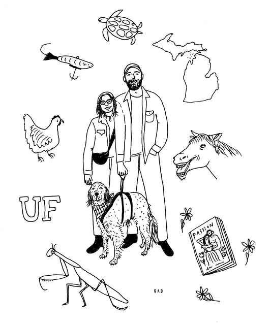 Custom Couple Montage Portrait