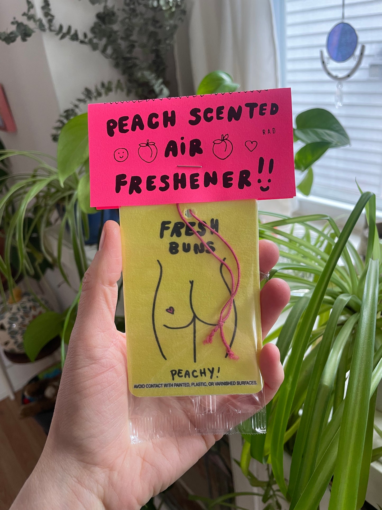 Peachy Double Sided Air Freshener