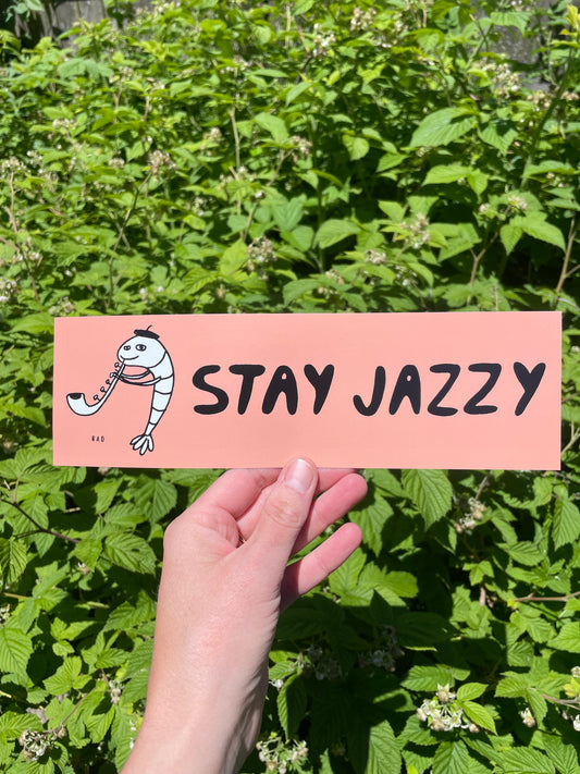 Jazzy Shrimp Bumper Sticker