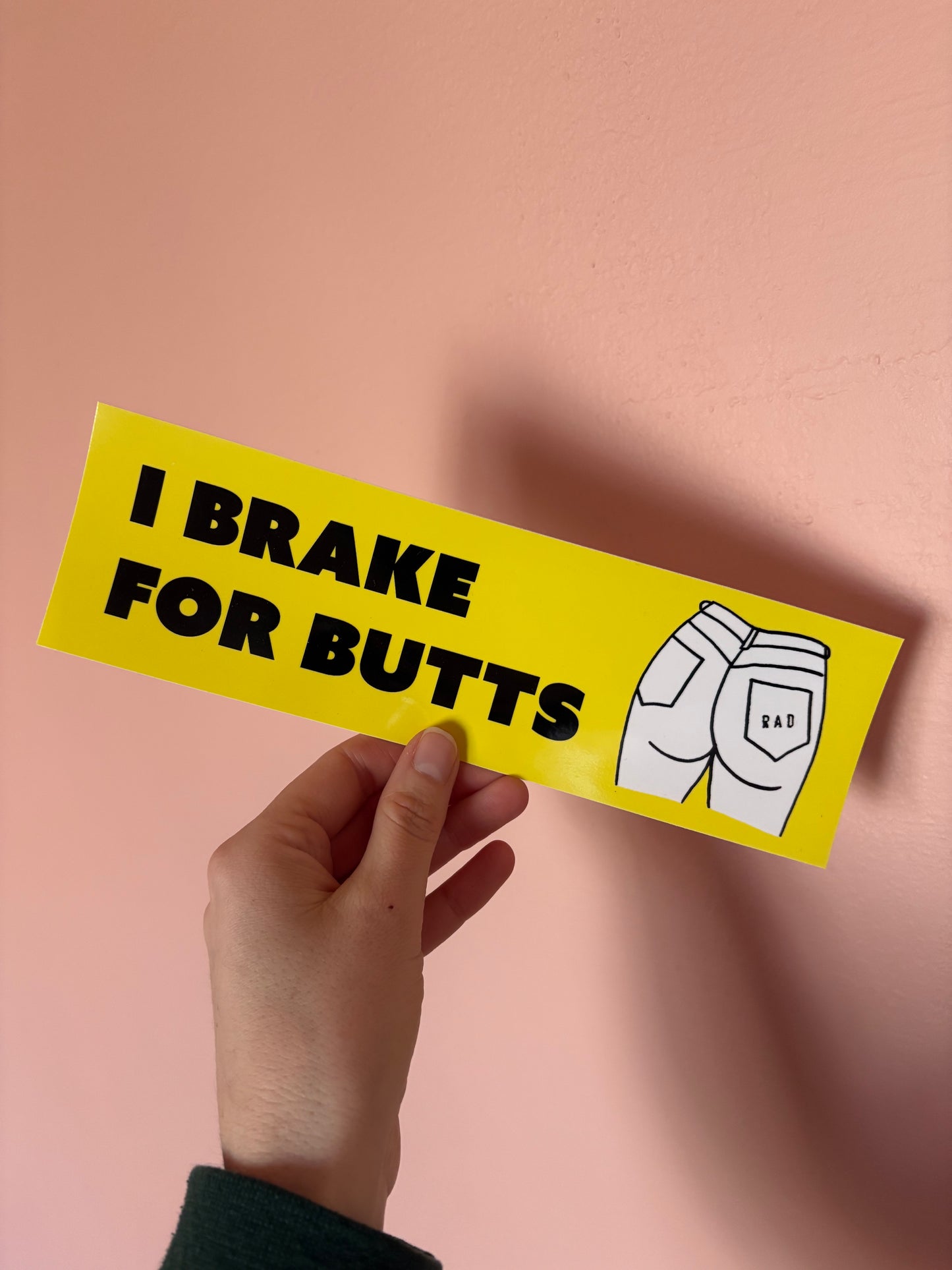 I Brake For Bumper Sticker