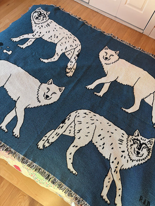 Limited Run Wolf Blanket
