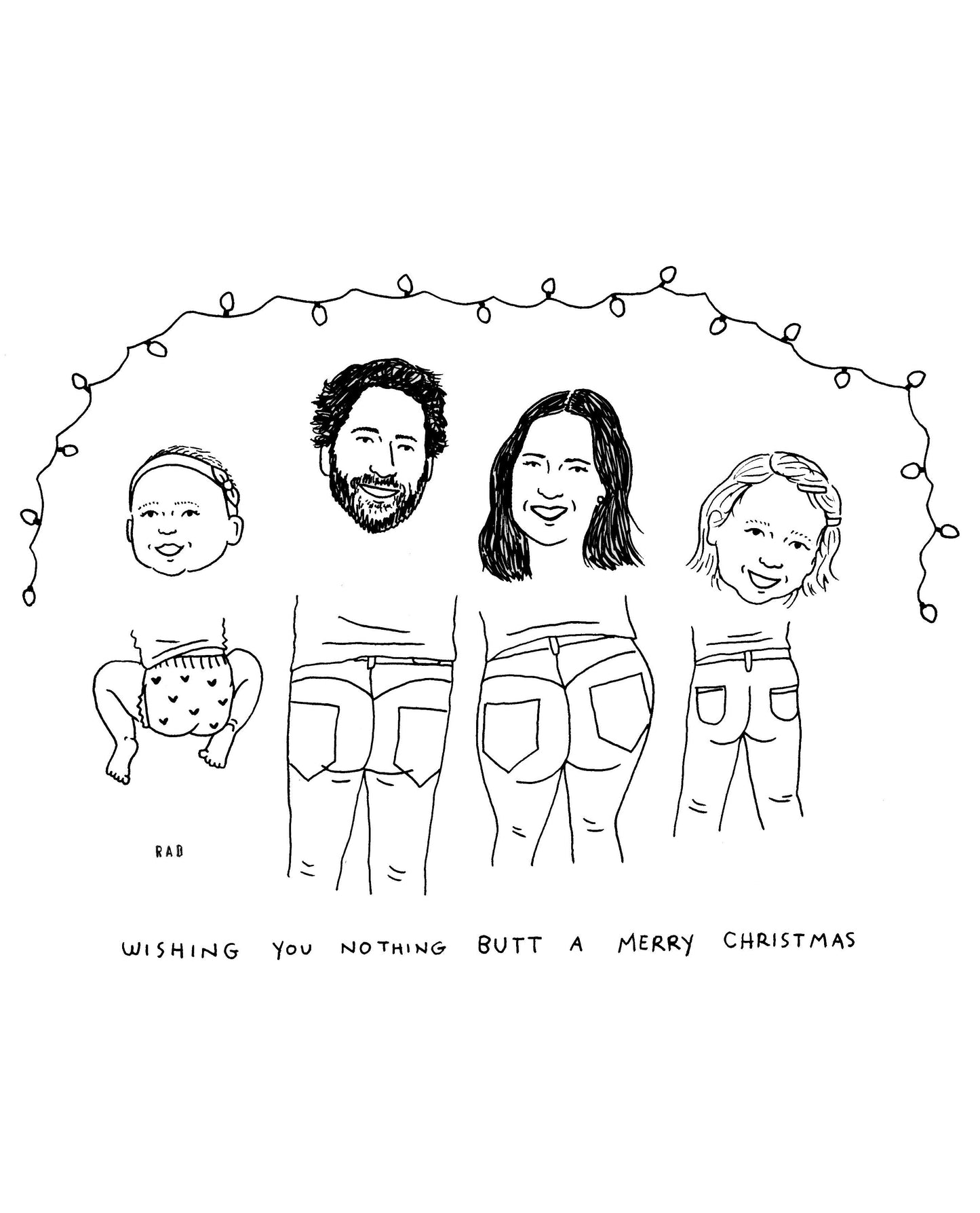 Custom Greeting Card Illustration (Digital File Only)