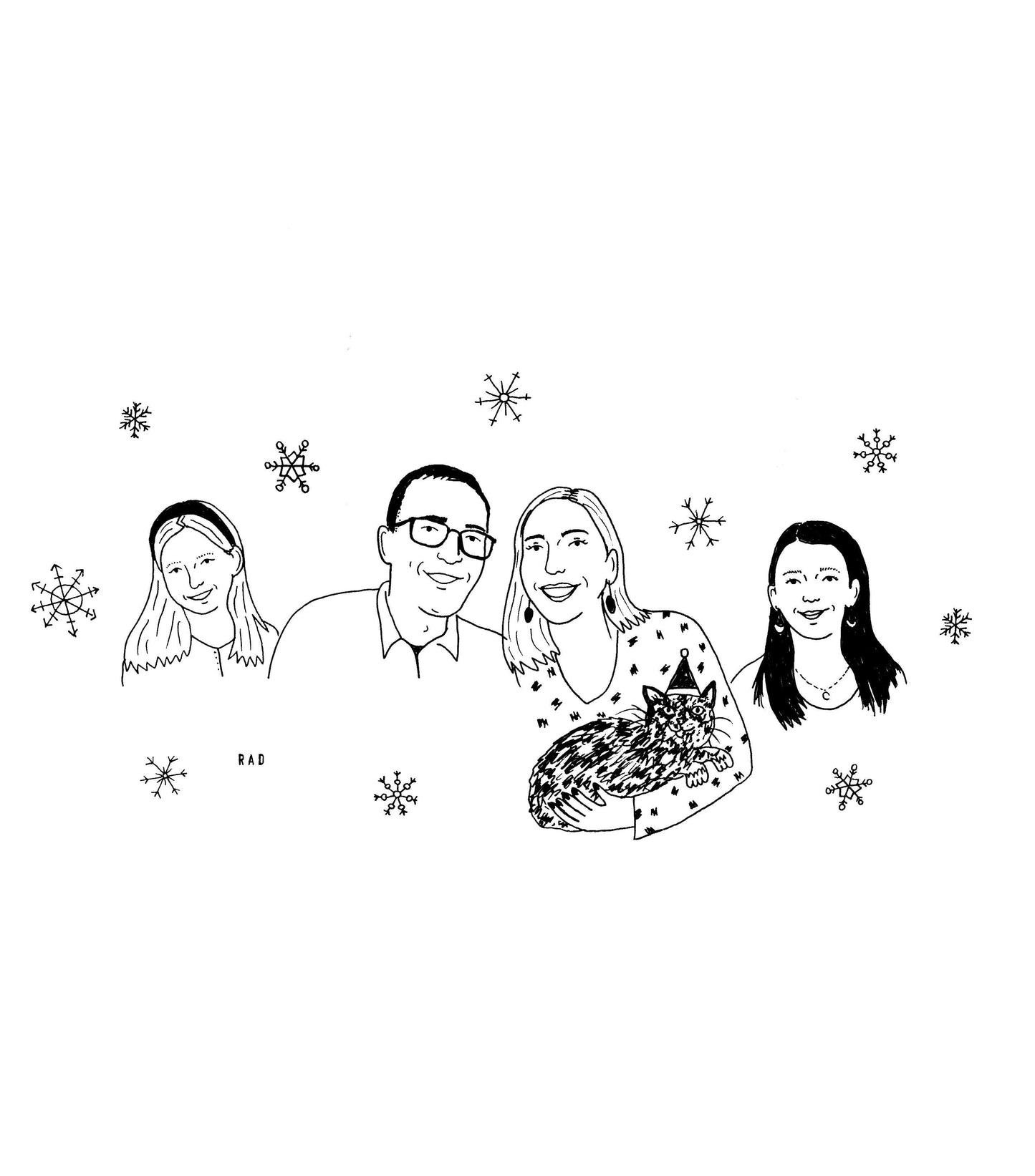 Custom Greeting Card Illustration (Digital File Only)