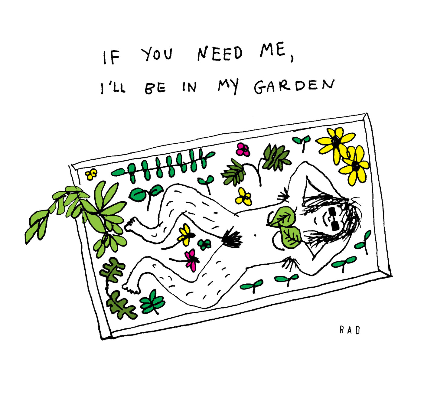 Color In My Garden Print 8x10 inches