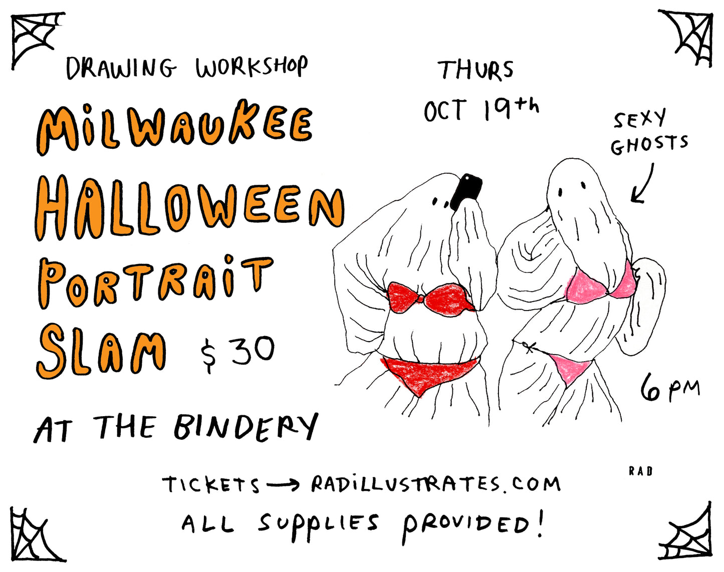 In-Person Halloween Drawing Workshop in Milwaukee!