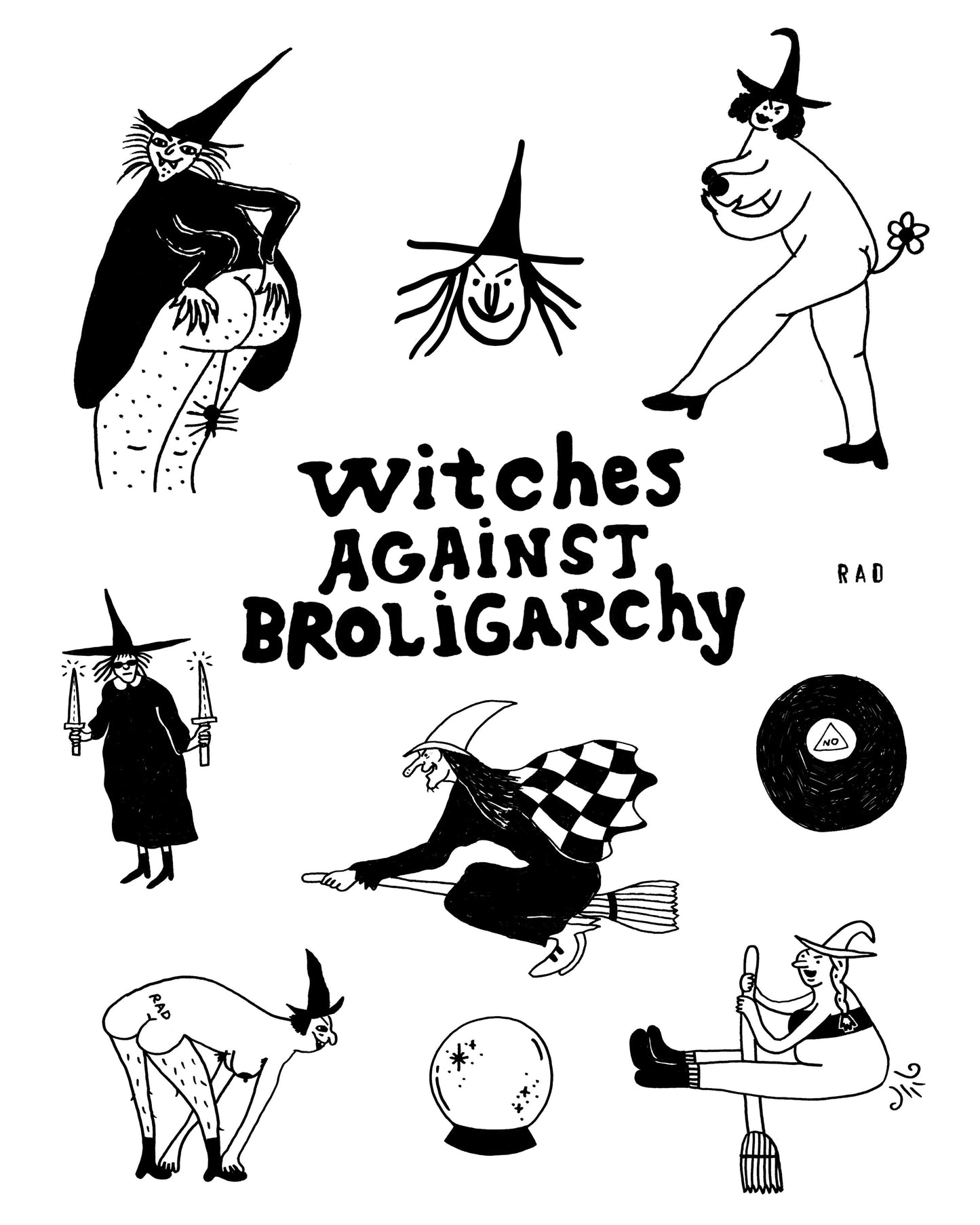 Witches Against Broligarchy Print 8"x10"