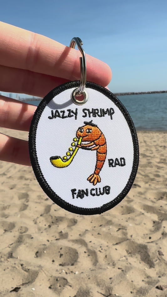 Jazzy Shrimp Fan Club Keychain